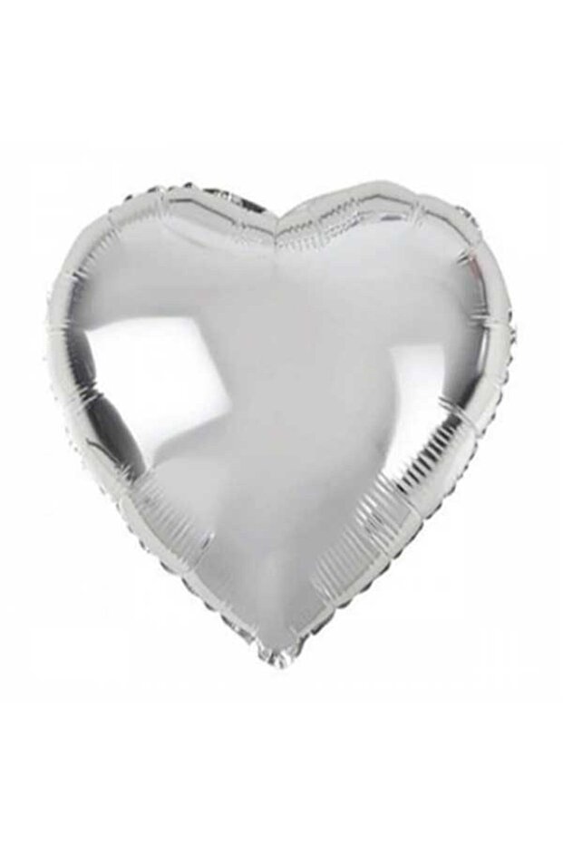 1Pcs 18 Inch 45 cm Heart Foil Balloon Silver