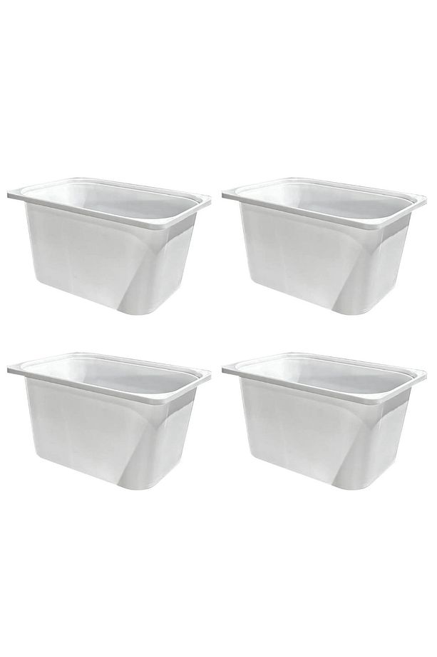 4 ADET Montessori Oyuncak Dolabı Kutusu Saklama Kutusu 41,5x23x29,7 Cm Çocuklar için Aktive Kutusu - 1