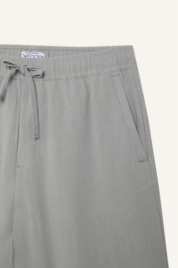 Relax Fit Yazlık Keten Karışımlı Şort D8835AX25SM - 7