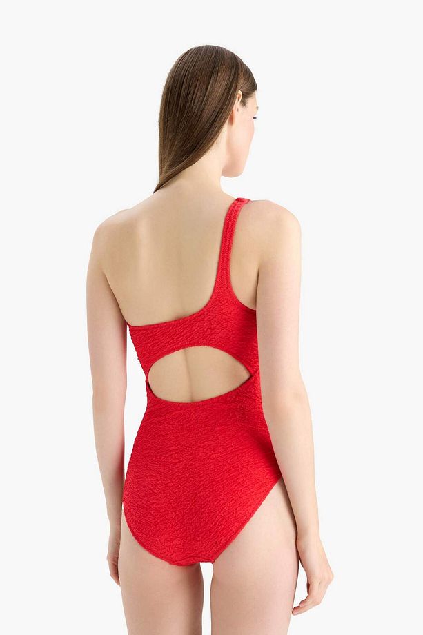 Regular Fit Gofre Dokulu Tek Omuz Mayo-Fall in Love E2575AX25SM - 6