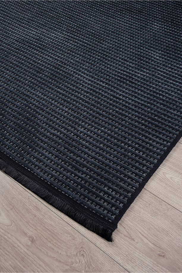 Antrasit Şönil Kilim Mutfak Hasır Sisal Yolluk Salon Oturma Çocuk Odası Dokuma Makine Halısı - 5