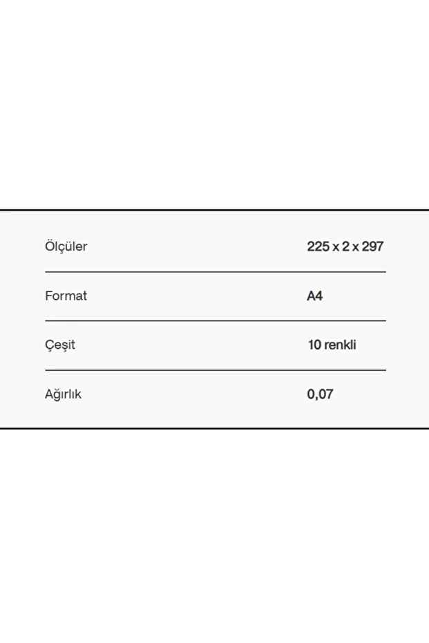 A4 Separatör, 10 Renkli, 115 Mikron PP, Düzenli Arşivleme İçin - 8