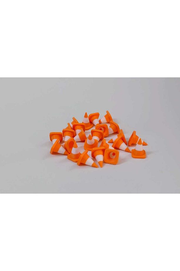 Mini Trafik Dubası Seti – 1/64 Ölçekli Diorama ve Model Arabalar İçin 24 Adet (1.7 cm) - 2
