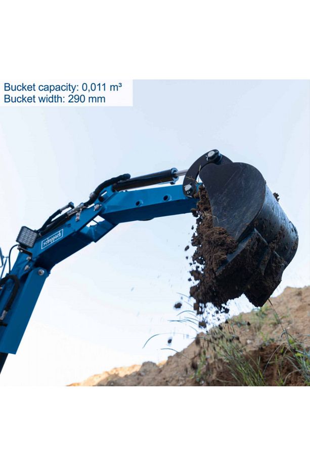 Mini-excavator EXC815, Scheppach - 4