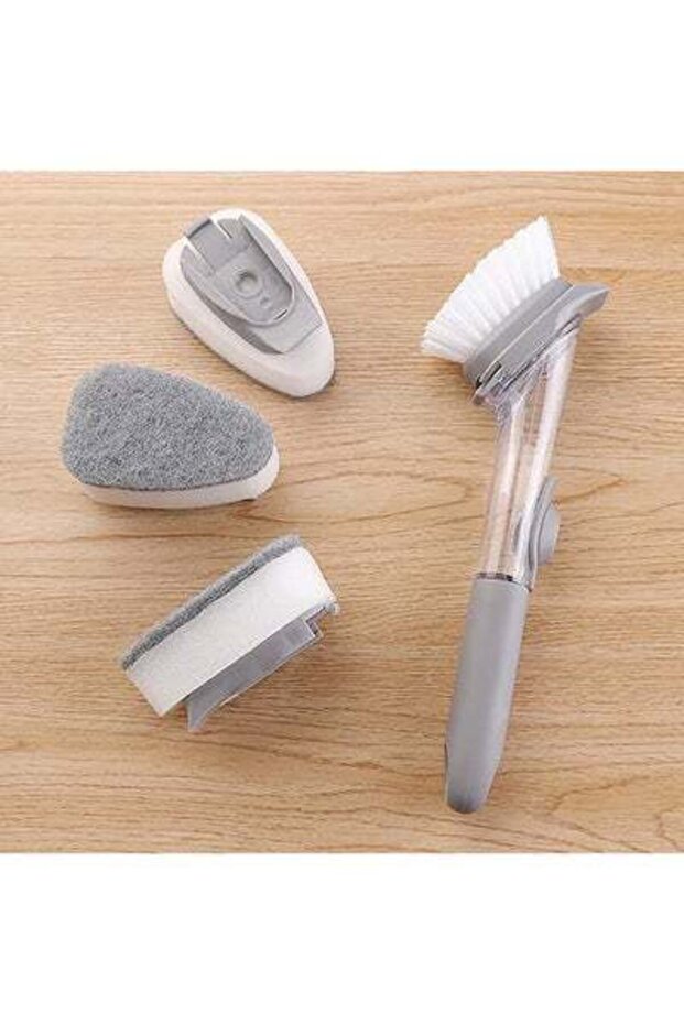Dishwashing Brush Kit Grey - 3