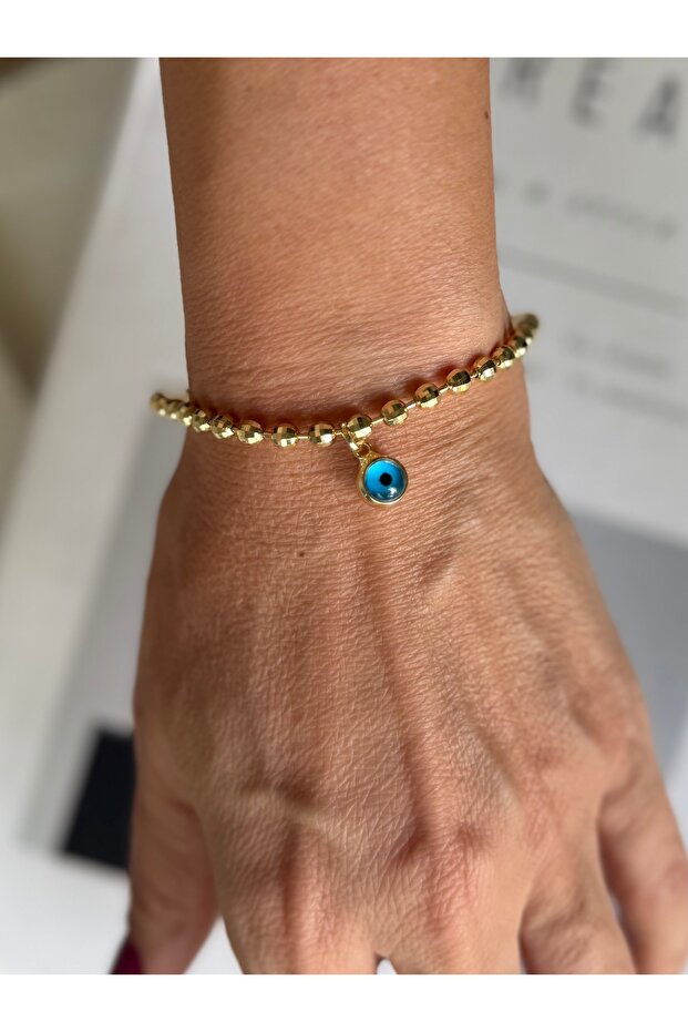 Gold Dorika Evil Eye Bracelet