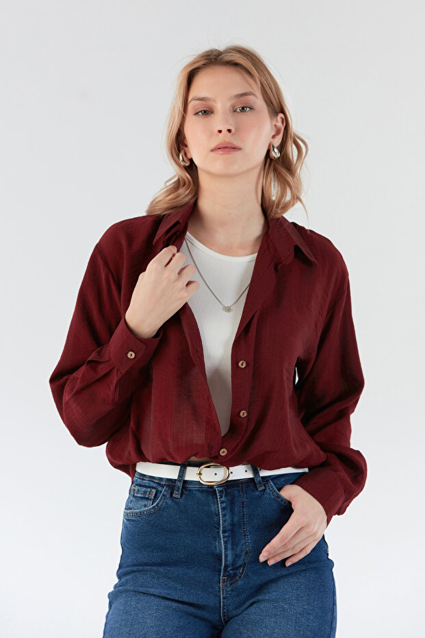 Basic Body Detaylı Kolyeli Gömlek - 1
