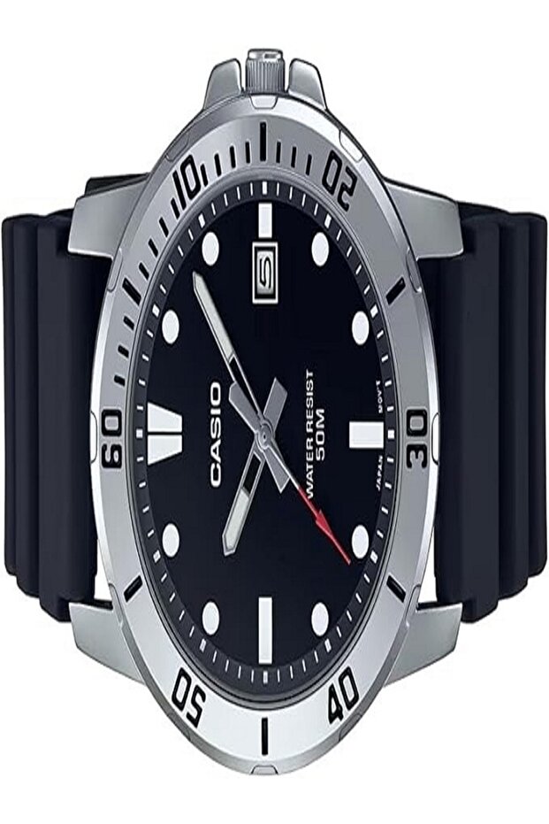 ساعة رجالية بمينا أسود - 3