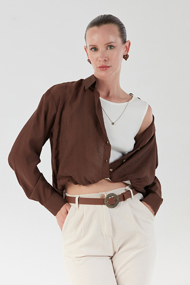 Basic Body Detaylı Kolyeli Gömlek - 1