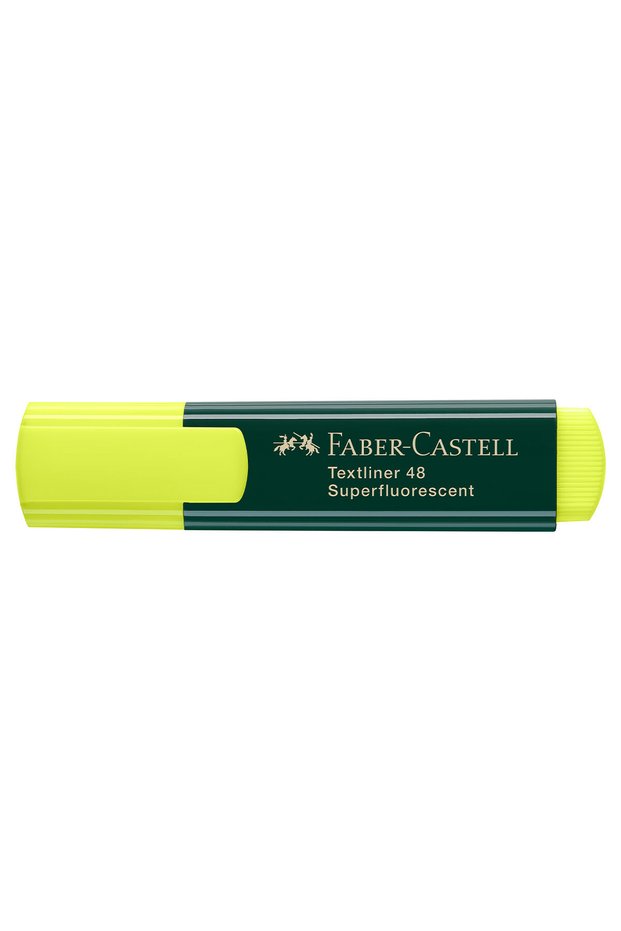 1548 Yellow Highlighter, Pack of 10, Vivid and Bright Color, Broad Tip, Long Lasting, Ergonomic Design