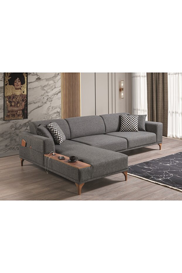 MODA KÖŞE TAKIMI GRİ - 3