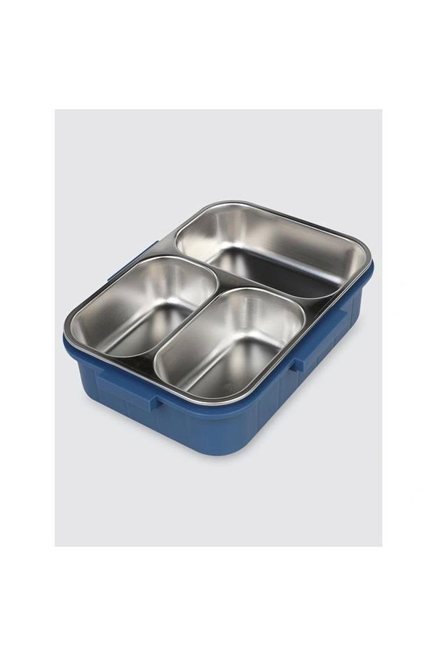 Bento 750ml Lunchbox Sevimli Dostlar Tek Katlı 3 Bölmeli Paslanmaz Çelik Sefer Tası Yemek - 2