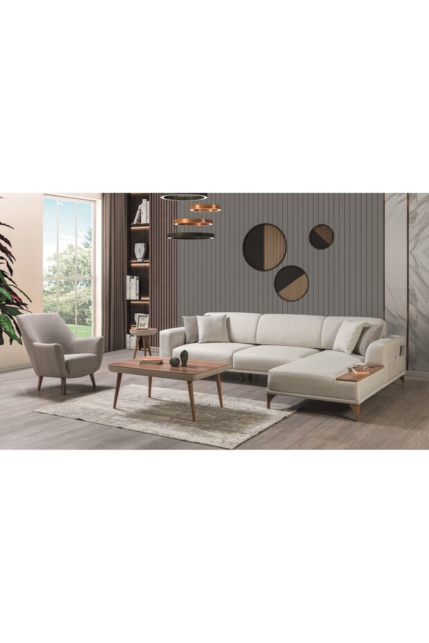 MODA KÖŞE TAKIMI KREM - 4