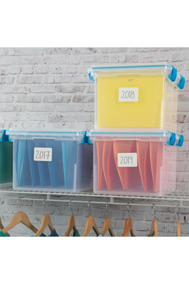 صندوق حشية مستطيل ممتاز قابل للتكديس وموفر للمساحة، سعة 30 لترًا - 5