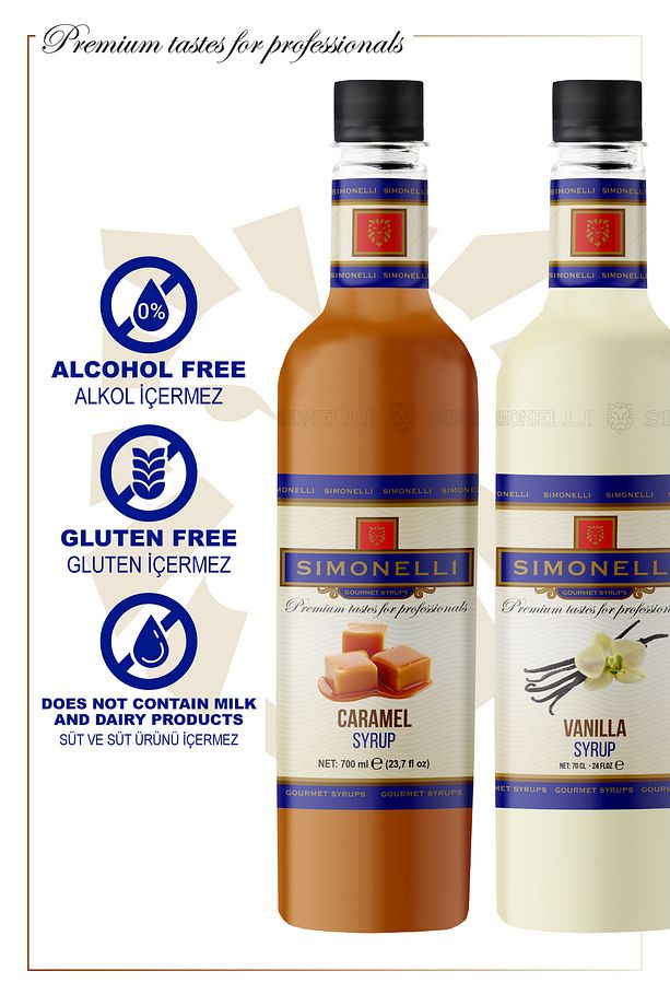 Kahve Şurubu Karamel Aromalı Vanilya Aromalı 700 ml Pompa Hediyeli - 5