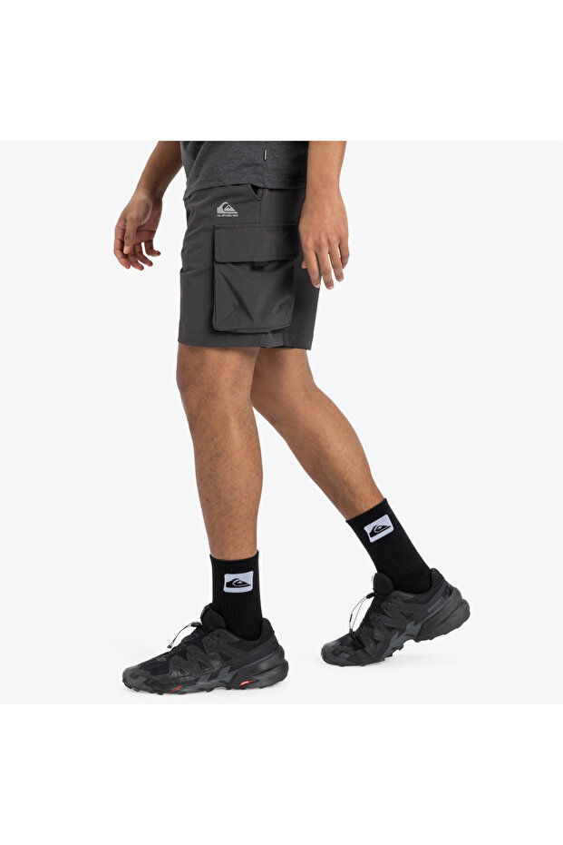 Pánské černé ležérní bermudy Run Ashore - 2