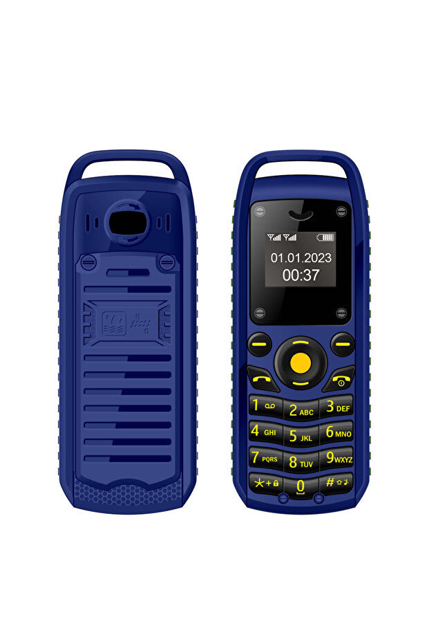 هاتف محمول صغير بزر SERVO B25 أزرق، شريحتي اتصال، وضع الاستعداد، اتصال بلوتوث، محيطي، قائمة سوداء، صغير - 1