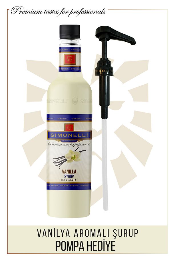 Kahve Şurubu Karamel Aromalı Vanilya Aromalı 700 ml Pompa Hediyeli - 6