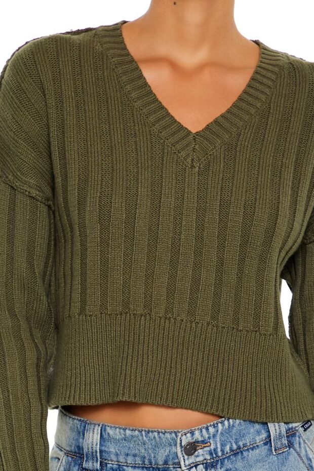 Örgü Crop Kazak - 3