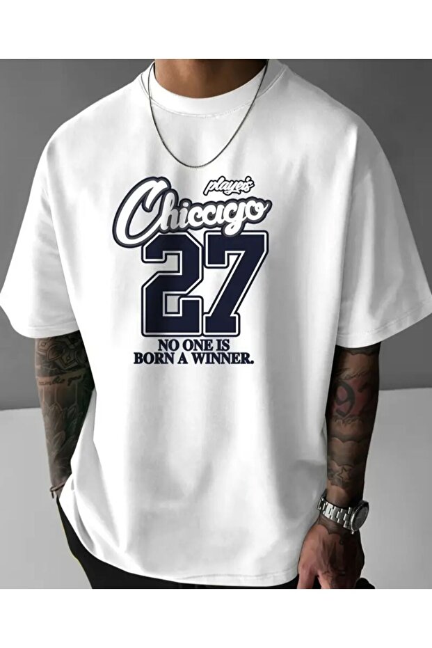 Tricou basic cu text Chiccigo - 1