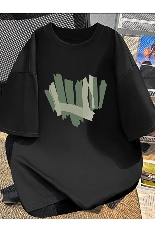 تي شيرت أساسي مطبوع - 1