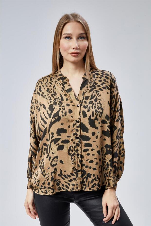 قميص بنمط الفهد - 1