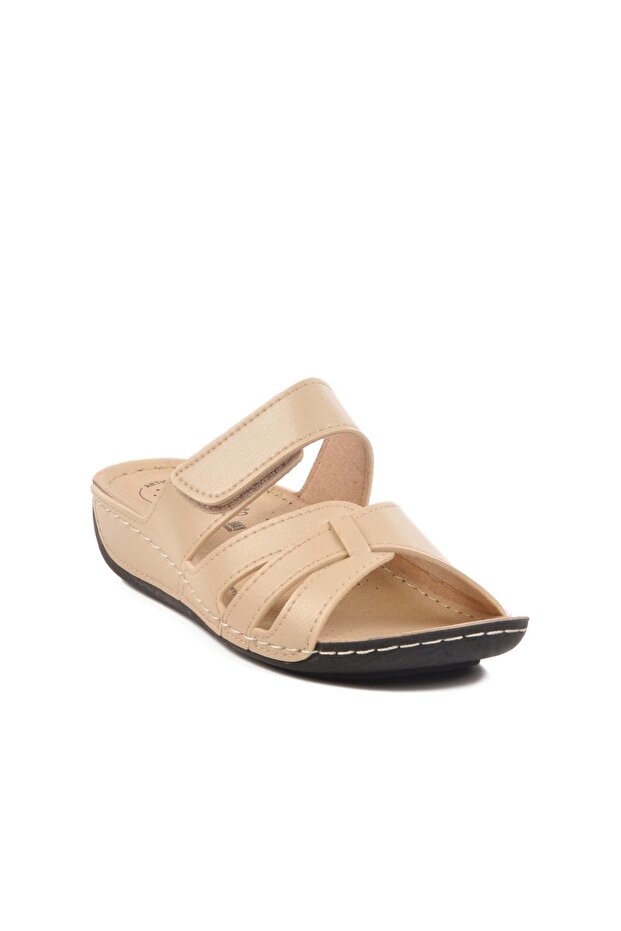 Beige Women's Slippers Bento 16.058 Z