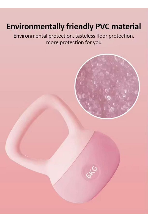Kettlebell Çaydanlık Tipi 6 Kg Soft Pembe - 2
