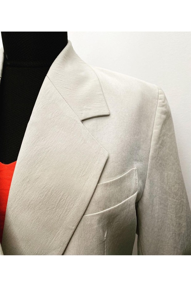 Bej Renk Blazer Ceket - 4