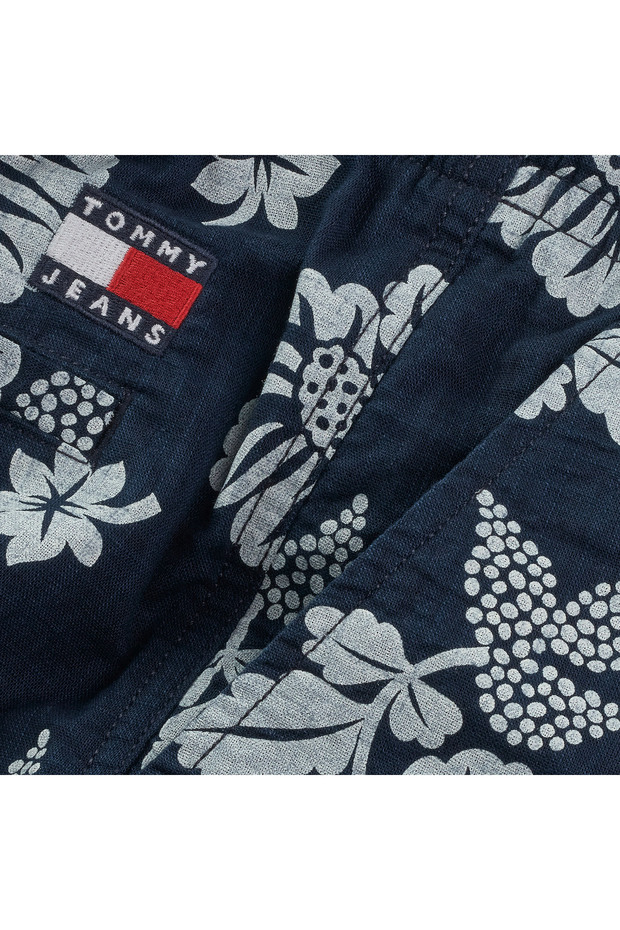 Tommy Jeans Aop Slub Erkek Lacivert Mayo - 4