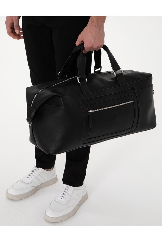 Men's Black Sports Travel Bag 50308036-Vr046
