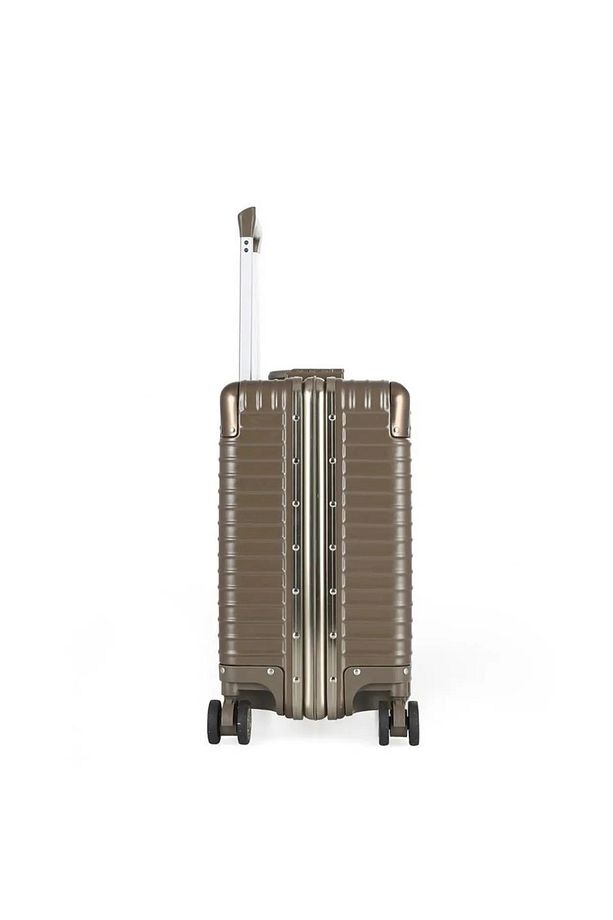 Ççs 71447 Çekçekli Alüminyum Kasa Valiz Evrak Çantası Bronz - 4