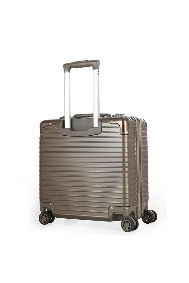 Ççs 71447 Çekçekli Alüminyum Kasa Valiz Evrak Çantası Bronz - 2