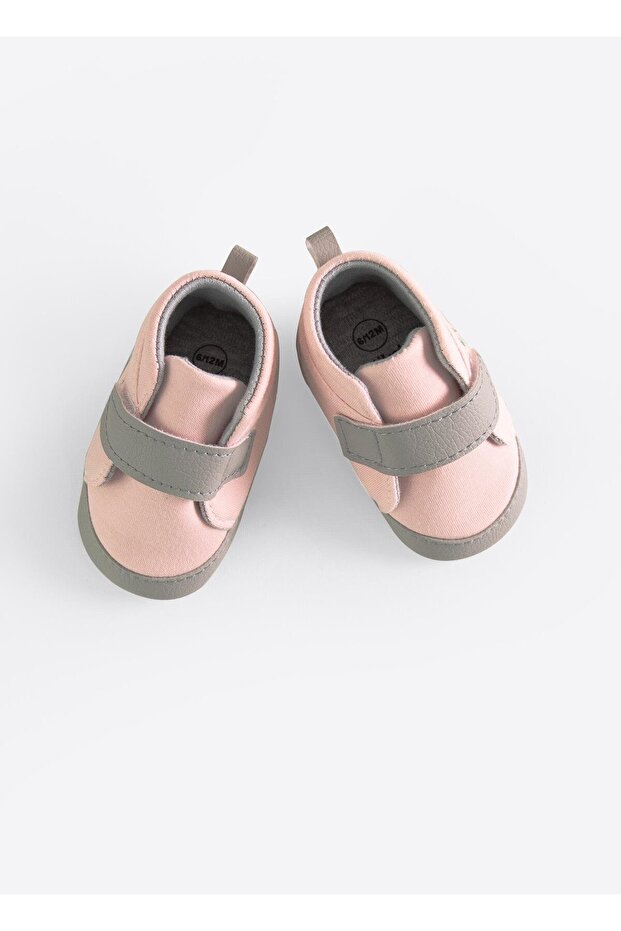 Basic Booties - Single Velcro Pink