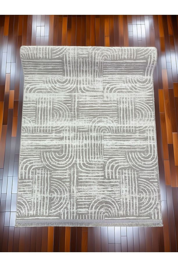 LARA Kaymaz Taban Makinede Yıkanabilir Özel Desenli Salon Halı - 6