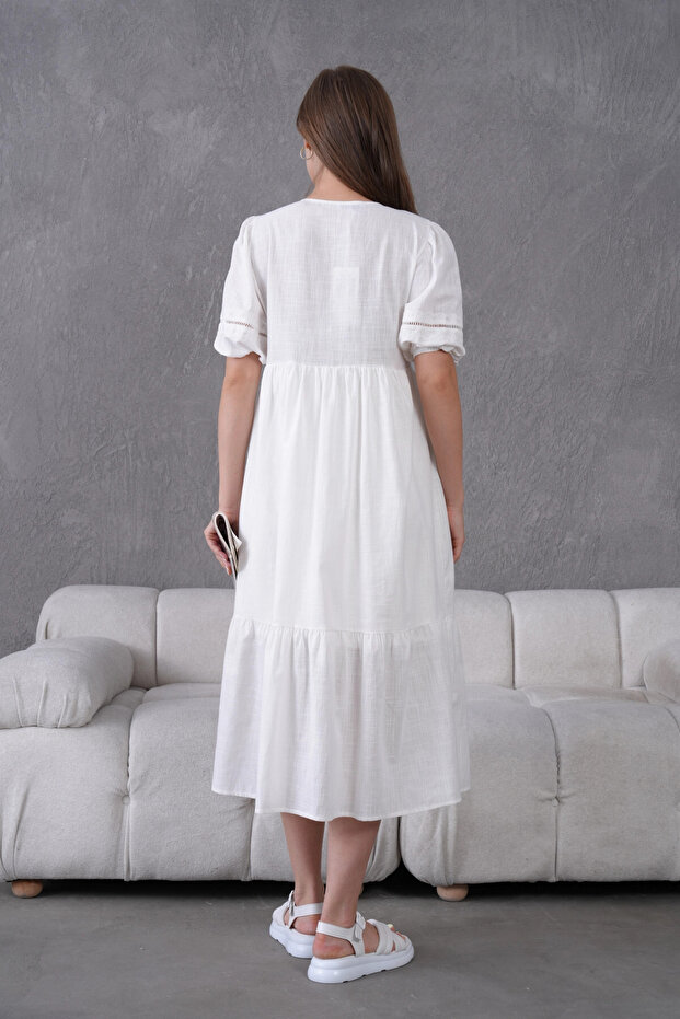 Lined Summer Comfortable Dress - 8