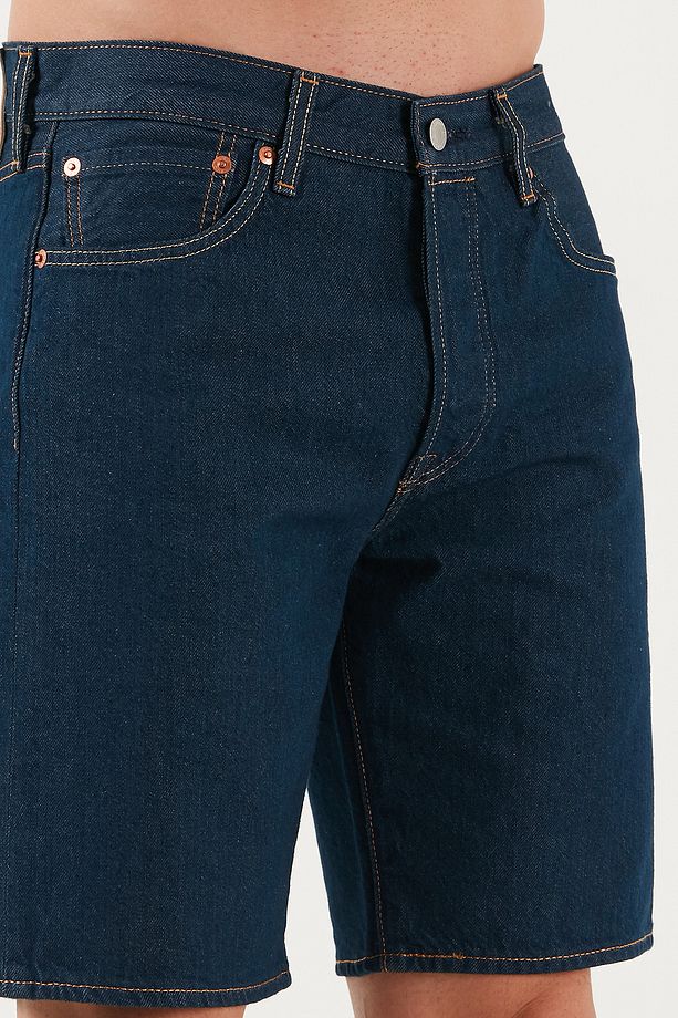 501 Streç Pamuklu Regular Fit Normal Bel Kot Short Erkek SHORT 36512 - 4