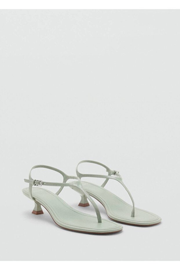 Kitten topuklu bantlı sandalet - 1