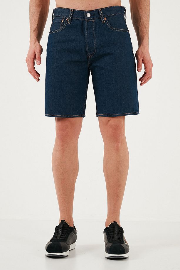 501 Streç Pamuklu Regular Fit Normal Bel Kot Short Erkek SHORT 36512 - 2