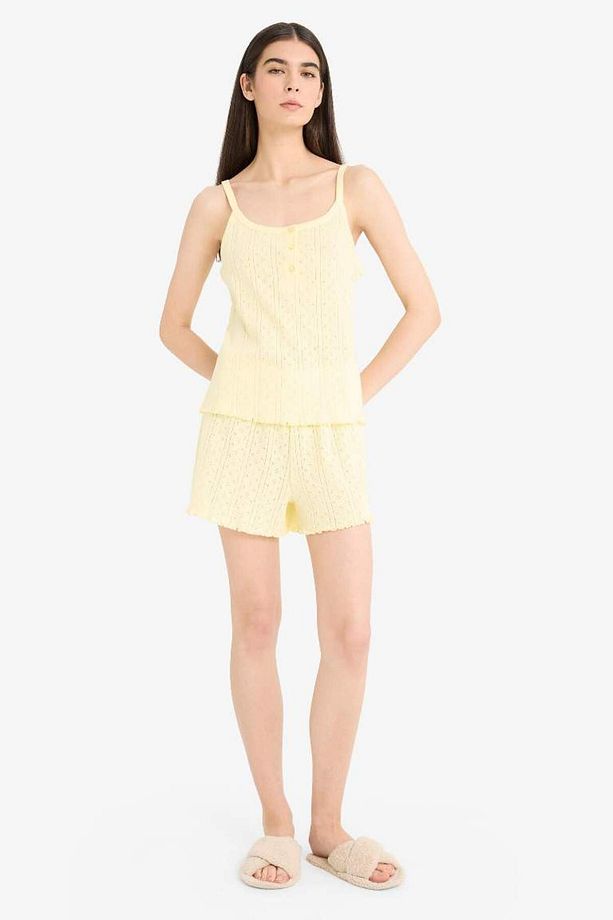 Pijama Takımı Askılı Üst Esnek Belli Şort-fall In Love E9830ax25sm - 2