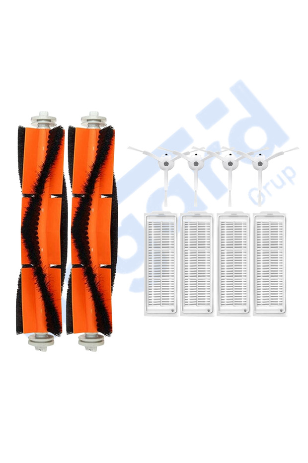 Xiaomi Mop 2 Pro (MJST1SHW) - ممسحة 2 لايت متوافقة مع 2 فرشاة رئيسية و4 فرشاة جانبية و4 مرشحات