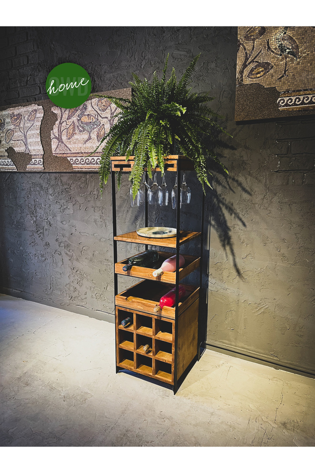 Rustik Masif Şaraplık - 1