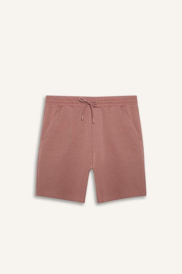 Yeni Sezon Beli Bağcıklı Cepli Basic Düz Şort - 8
