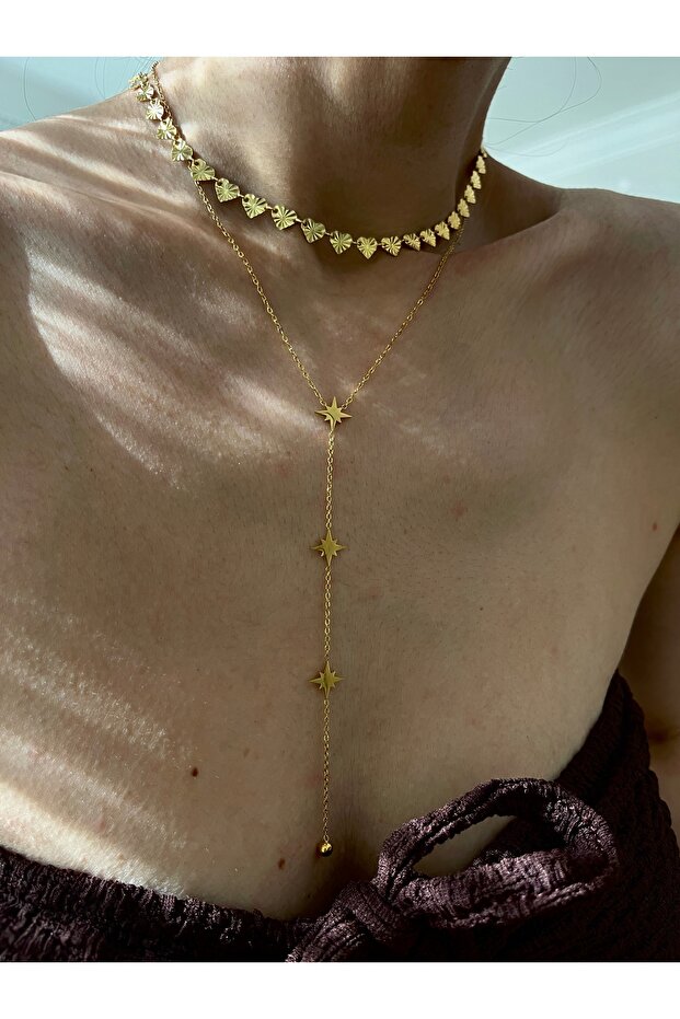 Steel Polar Star Decolate Necklace
