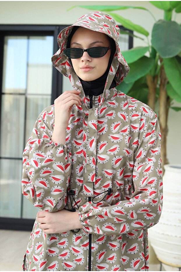 Patterned Swimsuit Tunic Melonia Pattern - 4