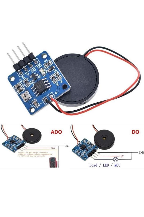 Arduino Piezo Titreşim Sensör Anahtar Modülü - 2