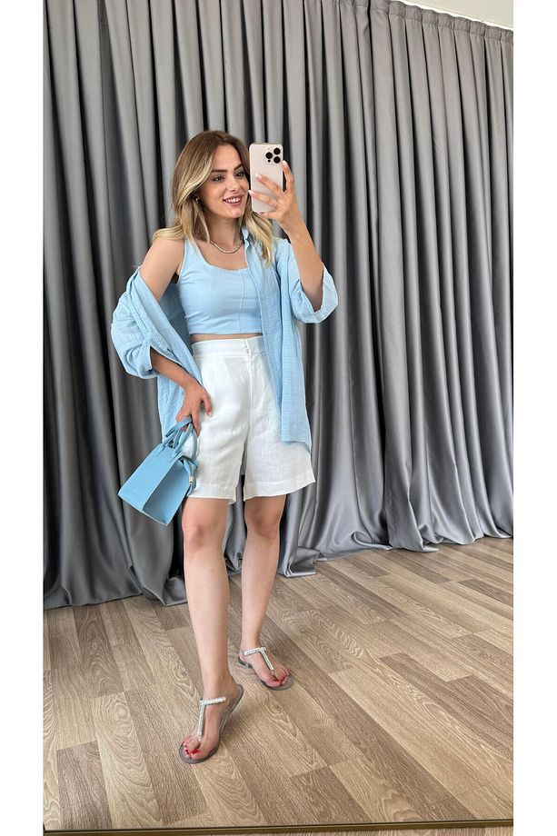 Lova Keten Şort - 2