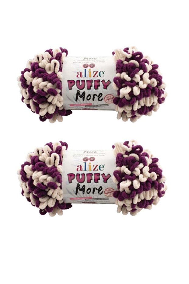 غزل صوف Puffy More - بكرتان رقم اللون 6537