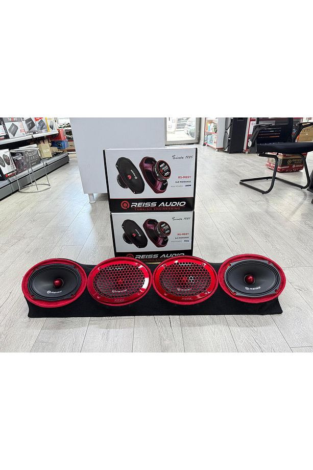 RS-M69Y ÜNİVERSAL DİK CADDE TİPİ PANDİZOTLU TANESİ 250W-100W RMS OVAL 2TK OTO MİDRANGE HOPARLÖR - 1