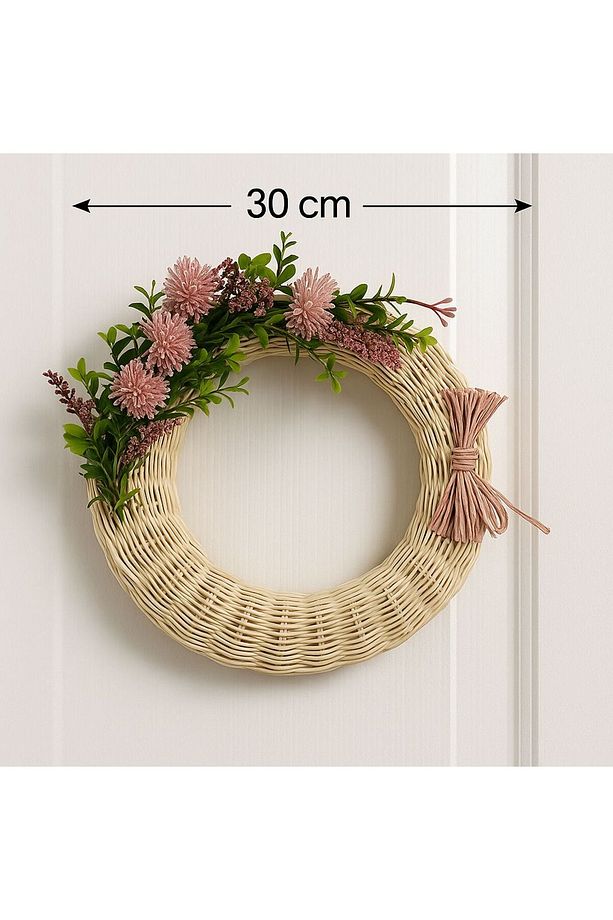 El Yapımı Bambu Kapı Süsü – Çiçekli & Dekoratif - 1